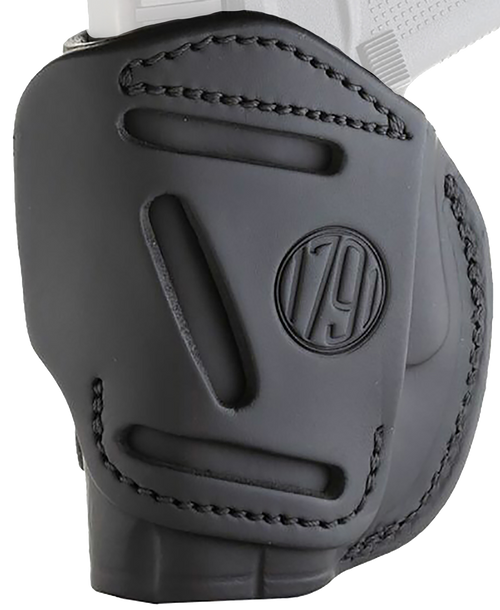 1791 Gunleather 4-Way IWB/OWB Holster, Stealth Black - 4WH2SBLR