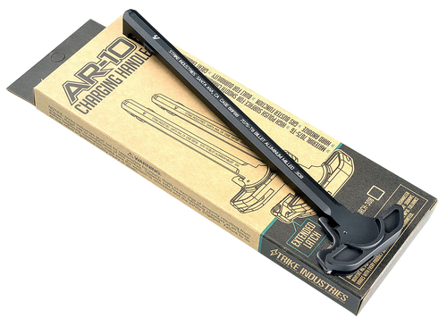 Strike Industries Extended Latch Charging Handle AR-10, Black Anodized Aluminum - ARCHEL308BK