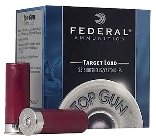 Federal Top Gun Plastic 12 Gauge 2.75" 7/8oz #8 Shot 25 Round Box - TG12EL8