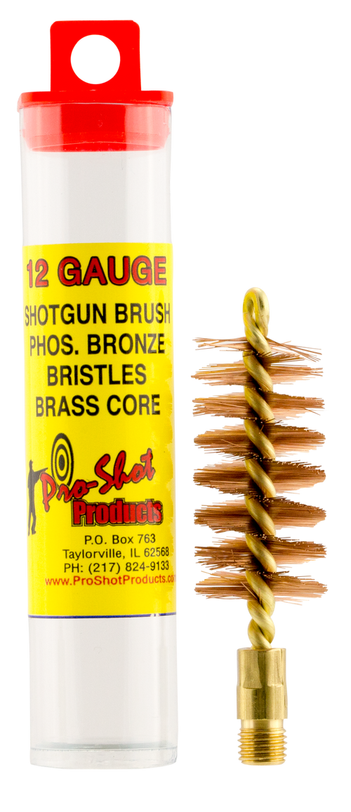 Pro-Shot 12 Gauge Shotgun Bore Brush Bronze - 12S