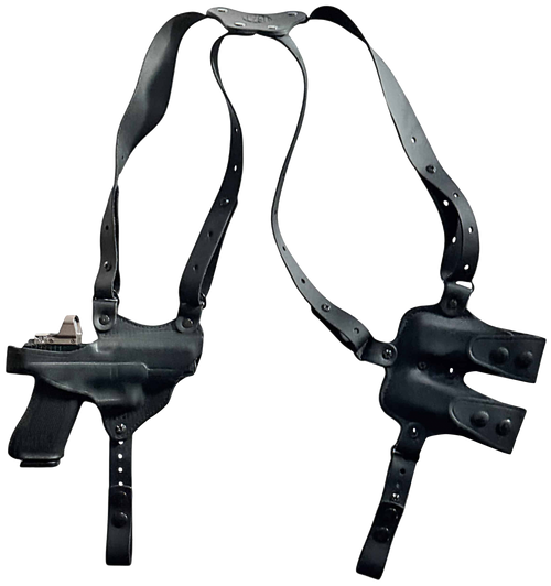 1791 Gunleather Optic Ready Shoulder Holster Black Right Hand - NSS1SBLHR