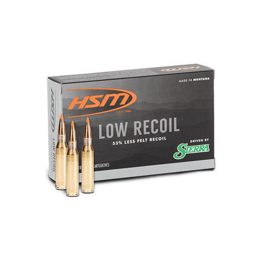 HSM Low Recoil 6.5 Creedmoor 140gr Polymer Tip Rifle Ammunition, 20rd - HSM 65CREEDMOOR6N