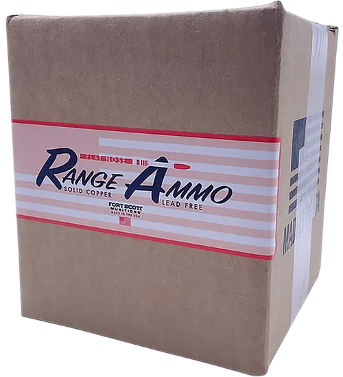 Fort Scott Munitions 5.56 NATO 80gr Solid Copper Flat Nose 500rd Range Ammo - 556-055-SCVFNRA
