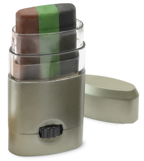 HME Camo Face Paint Stick, Black/Brown/Dark Green - CMOFPDS