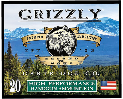 Grizzly Ammo 38 Special +P 148gr Full Metal Jacket Flat Point Handgun Ammo, 20 Round Box - GC38SP+P9