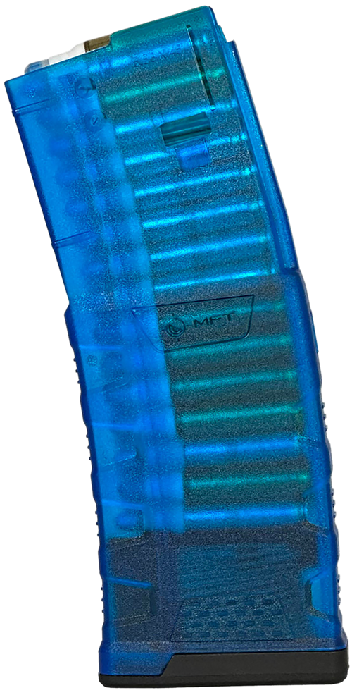 Mission First Tactical EXD 5.56 NATO 30rd Rifle Magazine, Translucent Blue - EXDPM556TB