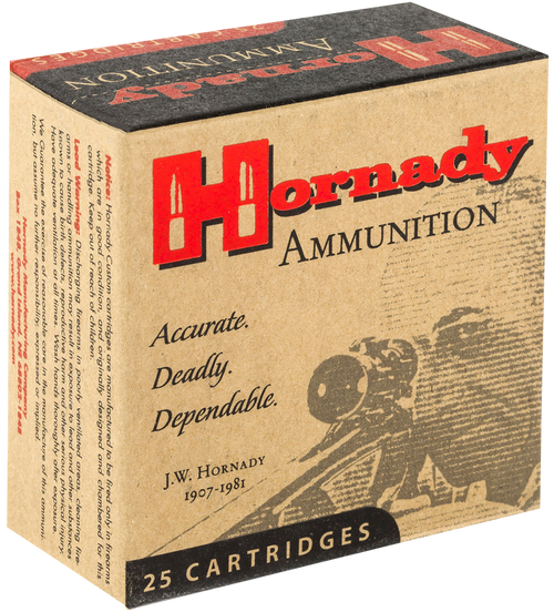 Hornady Custom 9mm Luger 124gr XTP Hollow Point Handgun Ammunition, 25-Round Box - 90242