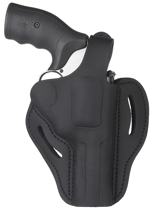 1791 Gunleather Revolver Thumb Break OWB Holster, Stealth Black - RVHX2SBLR