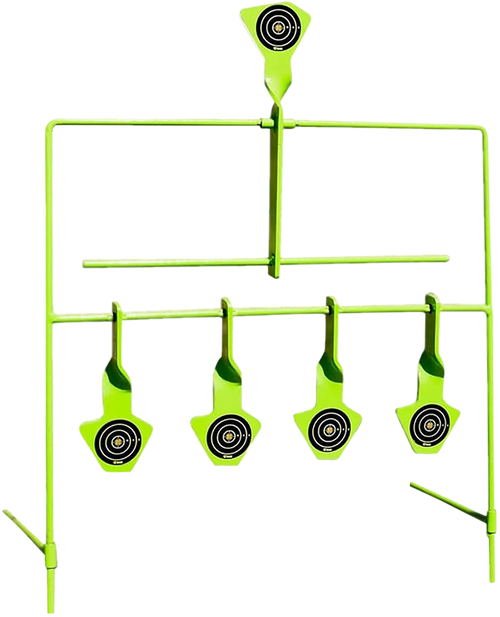 SME Hands Free Resetting System Rimfire Target, Black/Green - SMEST22RES