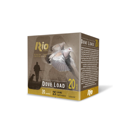 Rio Ammunition Lead Dove Load 20 Gauge 2-3/4" #8 Shot 25 Round Box - RDL208