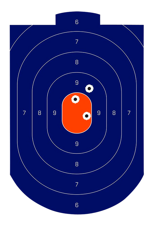 Birchwood Casey Dirty Bird Silhouette Target 12" x 18" Blue/Orange - 35714