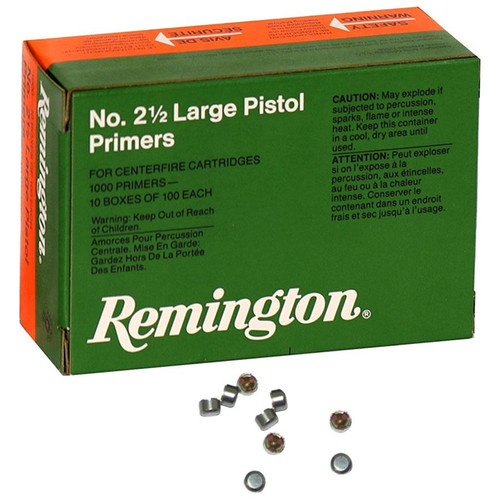 Remington Centerfire Primers 2-1/2 Large Pistol 1000/ct - 22604