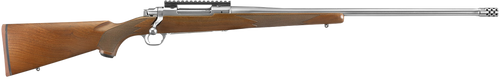 Ruger Hawkeye Hunter 300 Win Mag 24" 3+1 Bolt-Action Rifle, Satin Stainless/Walnut - 57109