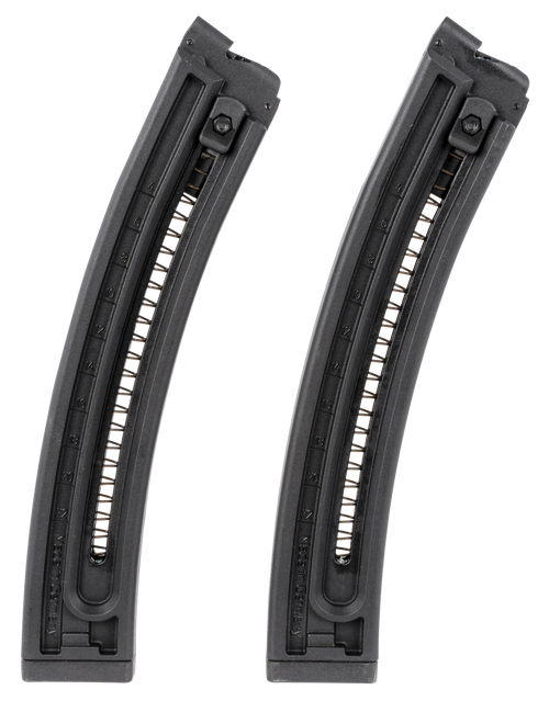 GSG German Sports Guns GSG-16 22 LR 22rd Rifle Magazine Twin Pack, Black - GERMGSG16TP22