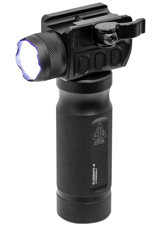 Leapers UTG New Gen Grip Light 400 Lumen Quick Detach Black - MNTEL228GPQA
