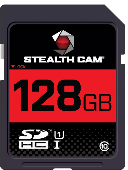 Stealth Cam SDHC Memory Card 128GB Black/Red - STC128GB
