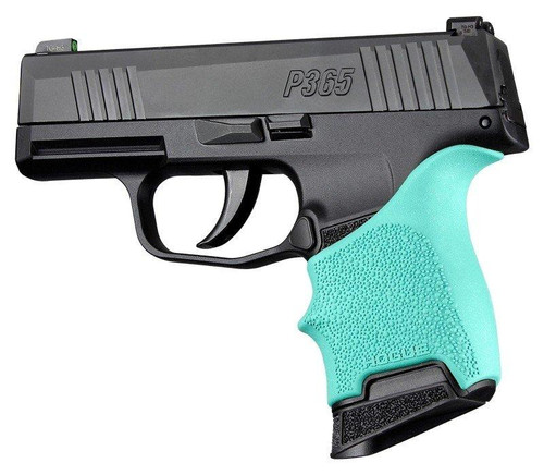 Hogue HandAll Beavertail Grip Sleeve Sig Sauer P365, Aqua - 18704