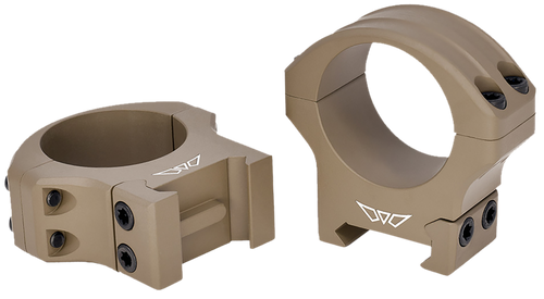 Warne HyperLite 1 inch Low Scope Rings, Dark Earth - 8500DE