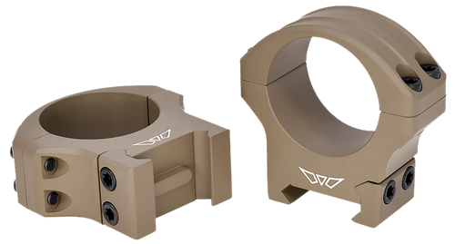 Warne HyperLite 1" High Scope Rings, Dark Earth - 8502DE