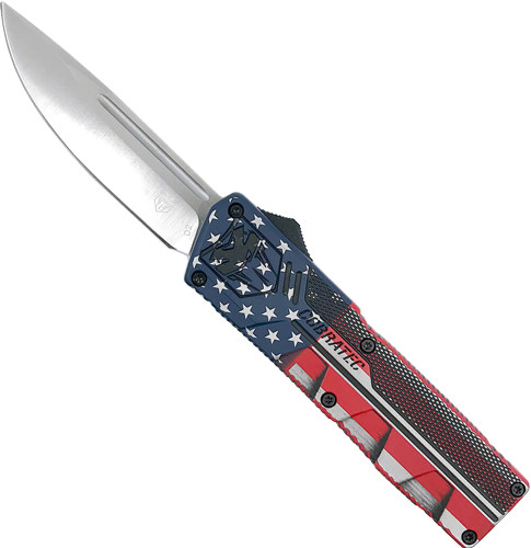 Cobratec Lightweight OTF American Flag Drop Point 3.25" - AFCCTLWDNS
