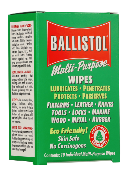 Ballistol Multi-Purpose Oil Wipes 10-Count - 120106