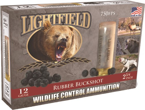 Lightfield Rubber Buckshot 12 Gauge 2.75" 21-Ball 5 Round Box - CWRB12