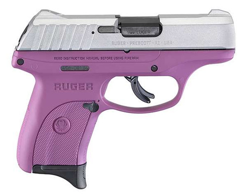Ruger EC9s 9mm 3.12" 7+1rd Pistol, Purple/Satin Aluminum - RUG 3295