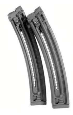 American Tactical GSG-16P .22 LR 22rd Handgun Magazine Twin Pack, Black Polymer - GERMGSG16P-TP22