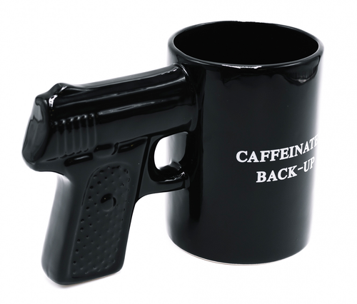 Caliber Gourmet Gun Mug Black Ceramic Pistol - CBGM1049