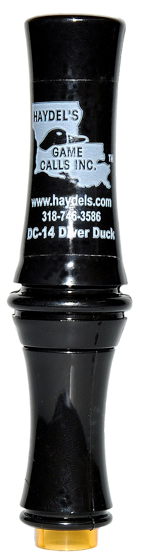 Haydel's Game Calls DC14 Diver Duck Open Call, Black - DC14