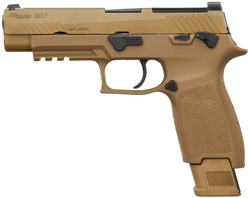 Sig Sauer M17 9mm 4.7" 10+1 Striker-Fired Pistol, Coyote Tan - M179CSSMS10