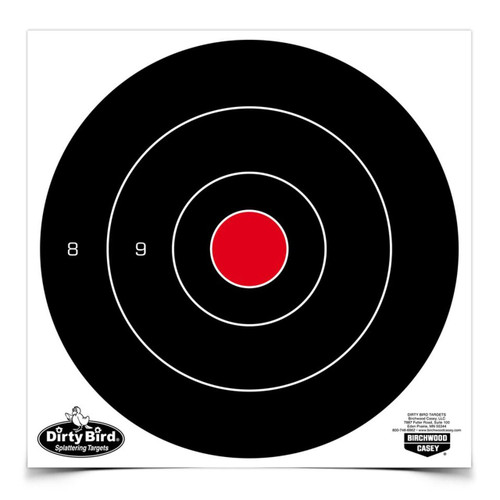 Birchwood Casey Dirty Bird 8" Bull's-Eye Target 200 Sheet - BC 35871