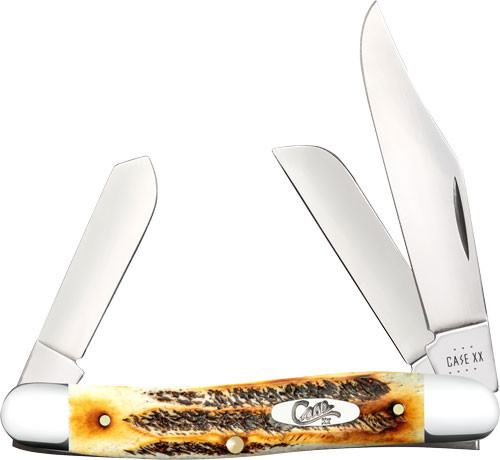 Case Knives 6.5 Bone Stag Stockman Folding Knife - 65336