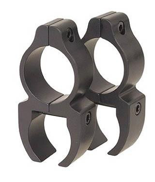 Leupold Rifleman Detachable See-Thru Rings, 1" 22 Rimfire 3/8" Dovetail Matte Black - 57323