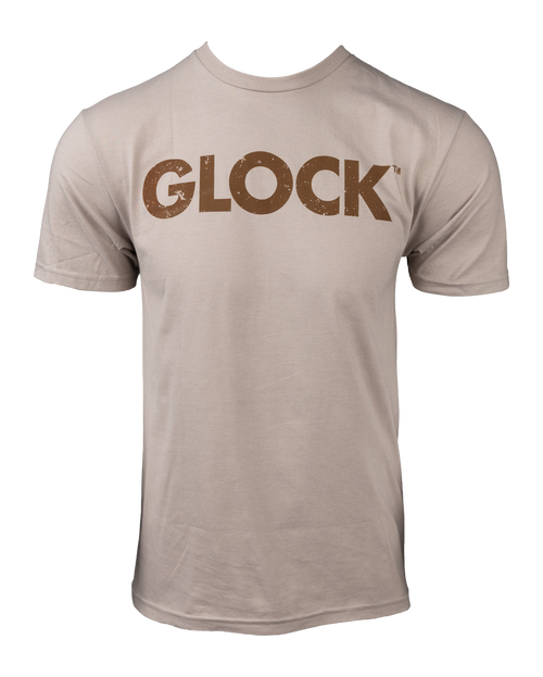 Glock Caliber Tee Short Sleeve Shirt, Tan - AP96374