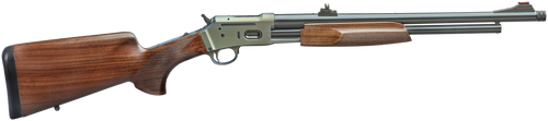Davide Pedersoli Jackal 44 Mag 19" 6+1 Pump Action Rifle, Silver Cerakote with Walnut Stock - 010S934044