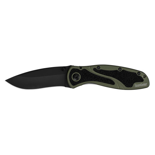 Kershaw Blur Folding Knife 3.4" Drop Point Olive Drab - 1670OLBLK