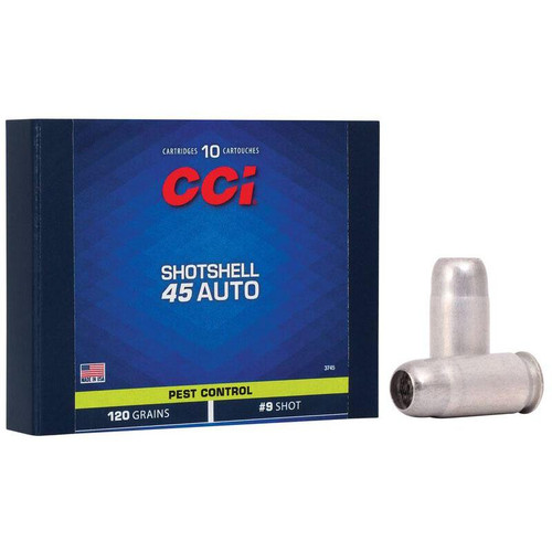 CCI Shotshell 45 ACP 120gr #9 Shot 10rd Handgun Ammo - 3745