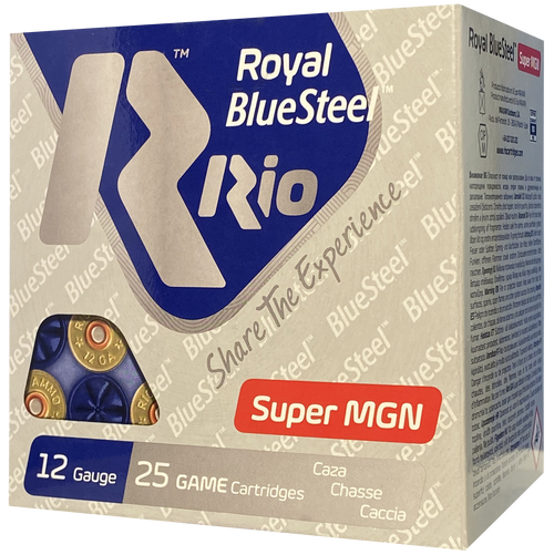 Rio Ammunition BlueSteel Royal 12 Gauge 3" 1 3/8oz #3 Shot 25 Round Box - RBSM403