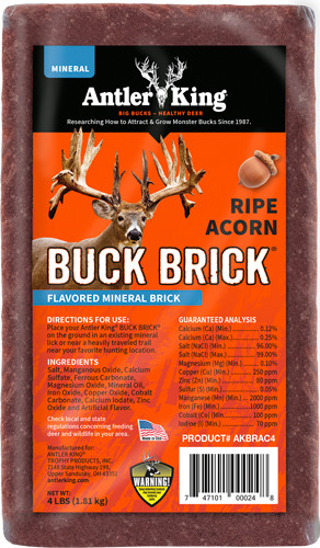 Antler King Ripe Acorn Buck Brick Mineral 4# - AKBRAC4