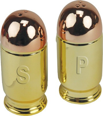 Rivers Edge Pistol Cartridge Shaped Salt & Pepper Shakers - 2067