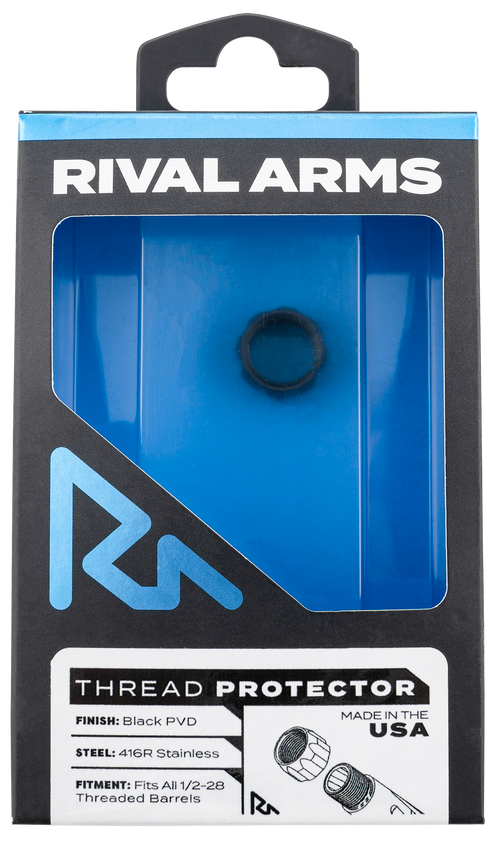 Rival Arms Thread Protector 9mm Luger, Black PVD 416R Stainless Steel 1/2"-28 - RARA300001A