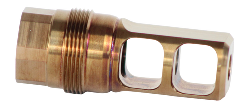 Fuqua Precision Machining SPLEEN 556 5/8X24 Muzzle Brake, Stainless Steel - SSPL55658X24SSHT