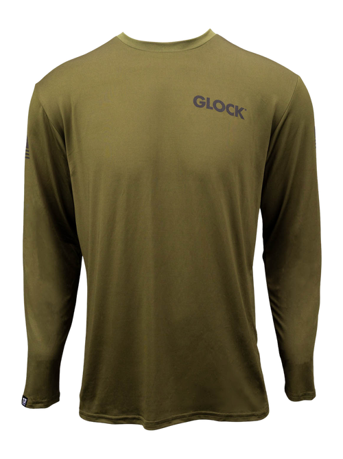 Glock Long Sleeve Performance Shirt, Green - AP96442