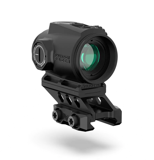 Swampfox Raider Micro Prism 1x20 Red Dot Sight, 6 MOA Red - RMPS120R6