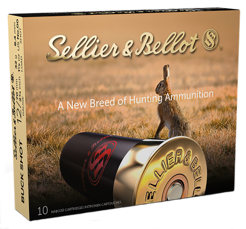 Sellier & Bellot Lead 12 Gauge 2.75" 00 Buck 10 Round Box - SB12BSJ