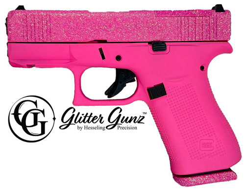 Glock 43X 9mm 3.41" 10rd Pistol, Pixie Glitter Gunz - PX4350201FRMOSPIX