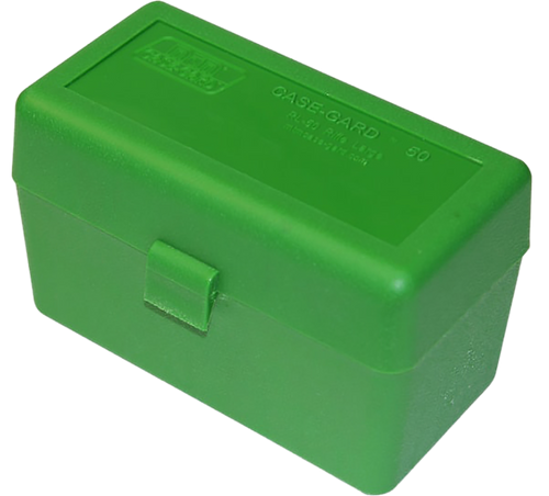 MTM Case-Gard Flip-Top Rifle Ammo Box 50 Round Green - RL5010