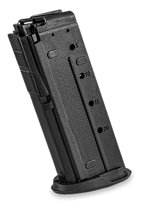 FN Five-seveN MRD MK3 5.7x28mm 20rd Handgun Magazine, Black Polymer - 20100682