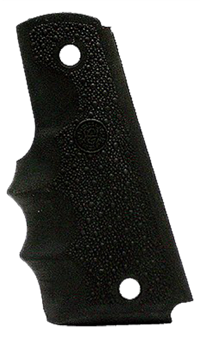 Hogue 1911 Government OverMolded Grip with Finger Grooves, Black Cobblestone - 45000